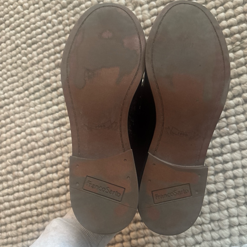 Franco Sarto Black Leather Loafers - Picture 4 of 4